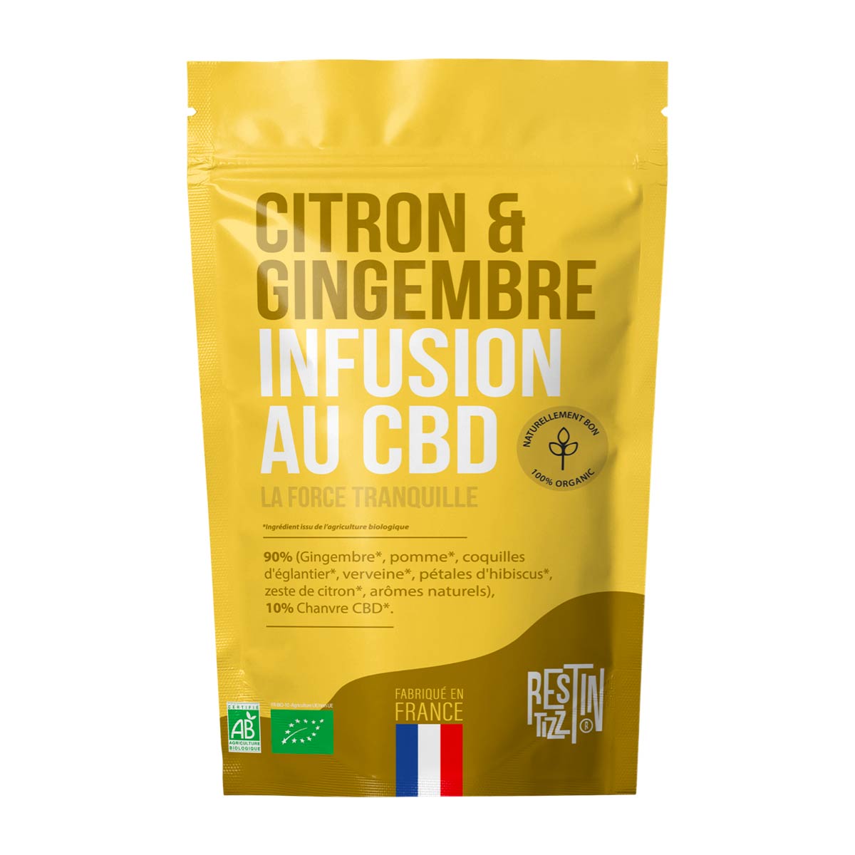 Tisane CBD, Infusion CBD Citron Gingembre